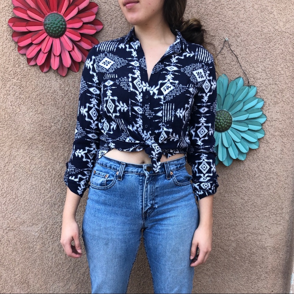 Patterned Button-up